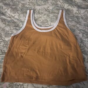 Women's Tan Sleeveless Top